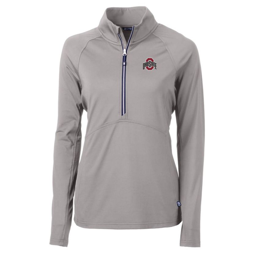 NCAA Ohio State Buckeyes Adapt Eco Knit Half-Zip Pullover Jacket