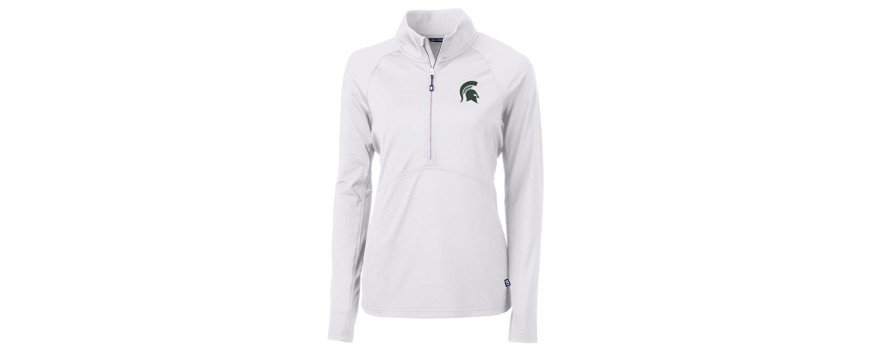NCAA Michigan State Spartans Adapt Eco Knit Half-Zip Pullover Jacket