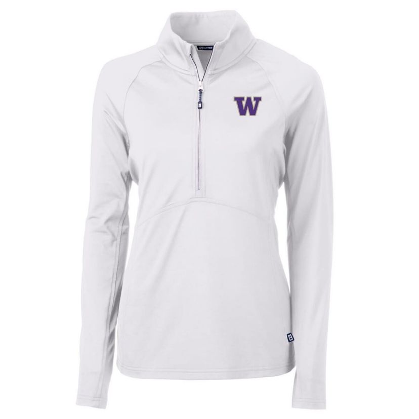 NCAA Washington Huskies Adapt Eco Knit Half-Zip Pullover Jacket