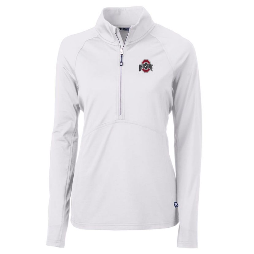 NCAA Ohio State Buckeyes Adapt Eco Knit Half-Zip Pullover Jacket