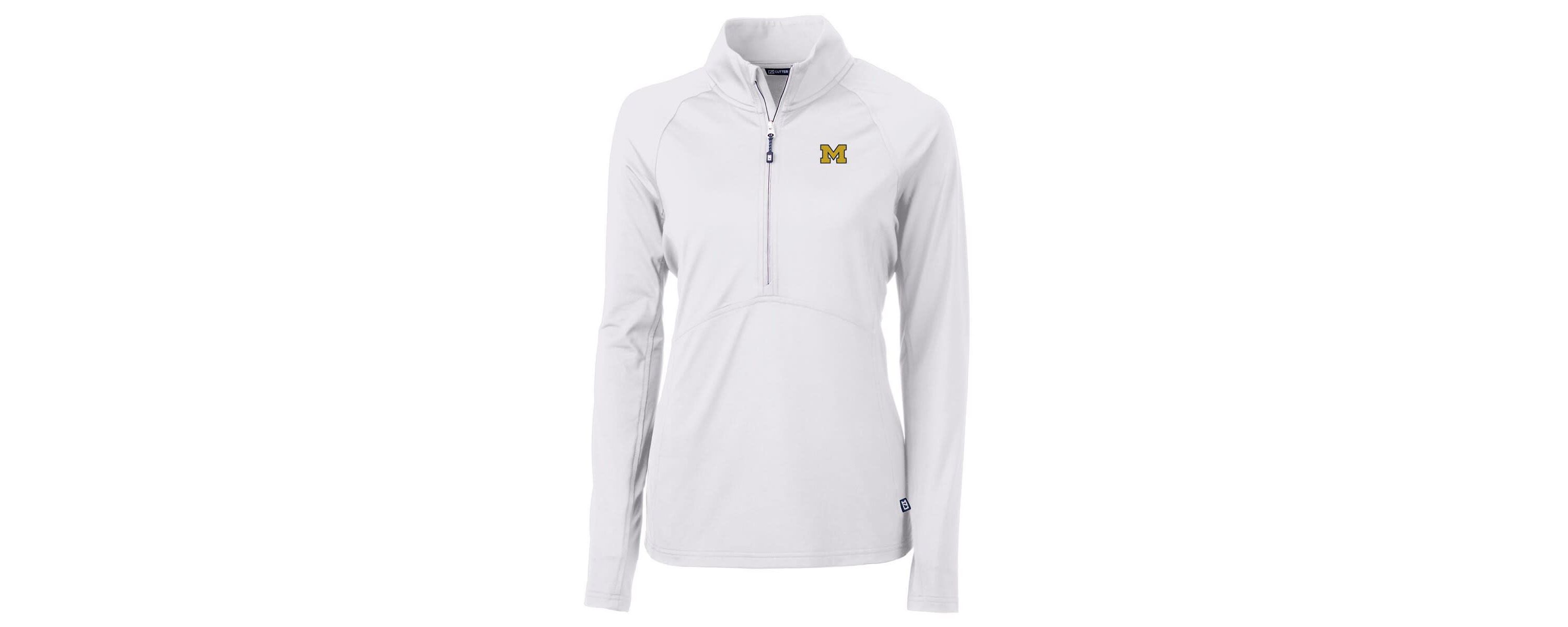 NCAA Michigan Wolverines Adapt Eco Knit Half-Zip Pullover Jacket