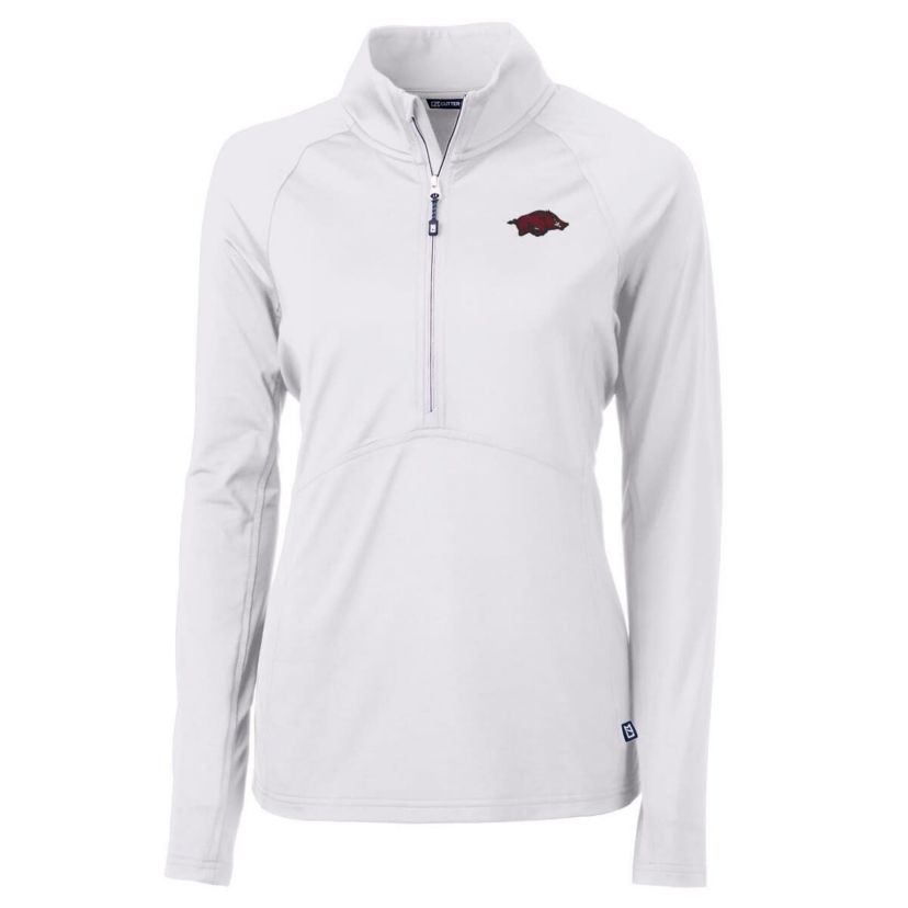 NCAA Arkansas Razorbacks Adapt Eco Knit Half-Zip Pullover Jacket