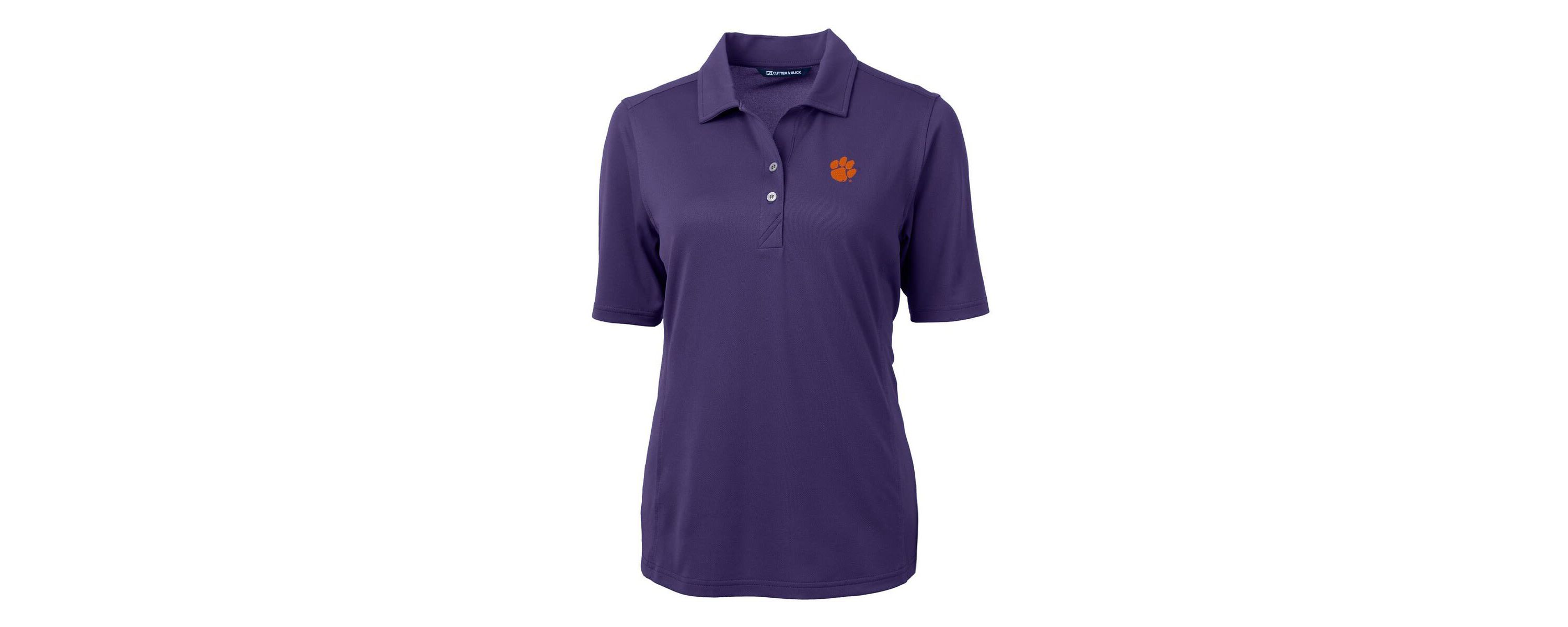 NCAA Clemson Tigers Virtue Eco Pique Recycled Polo