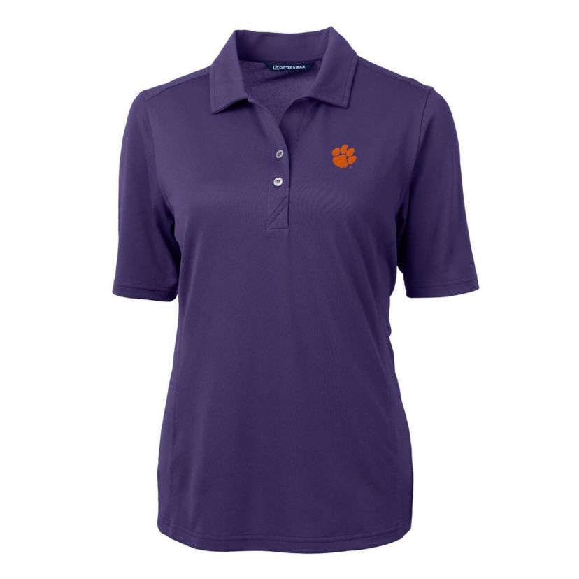 NCAA Clemson Tigers Virtue Eco Pique Recycled Polo