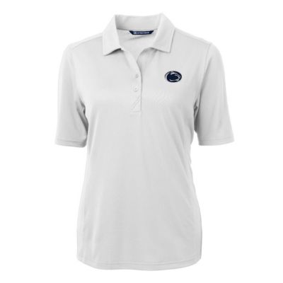 Cutter & Buck NCAA Penn State Nittany Lions Virtue Eco Pique Recycled Polo, White, Medium