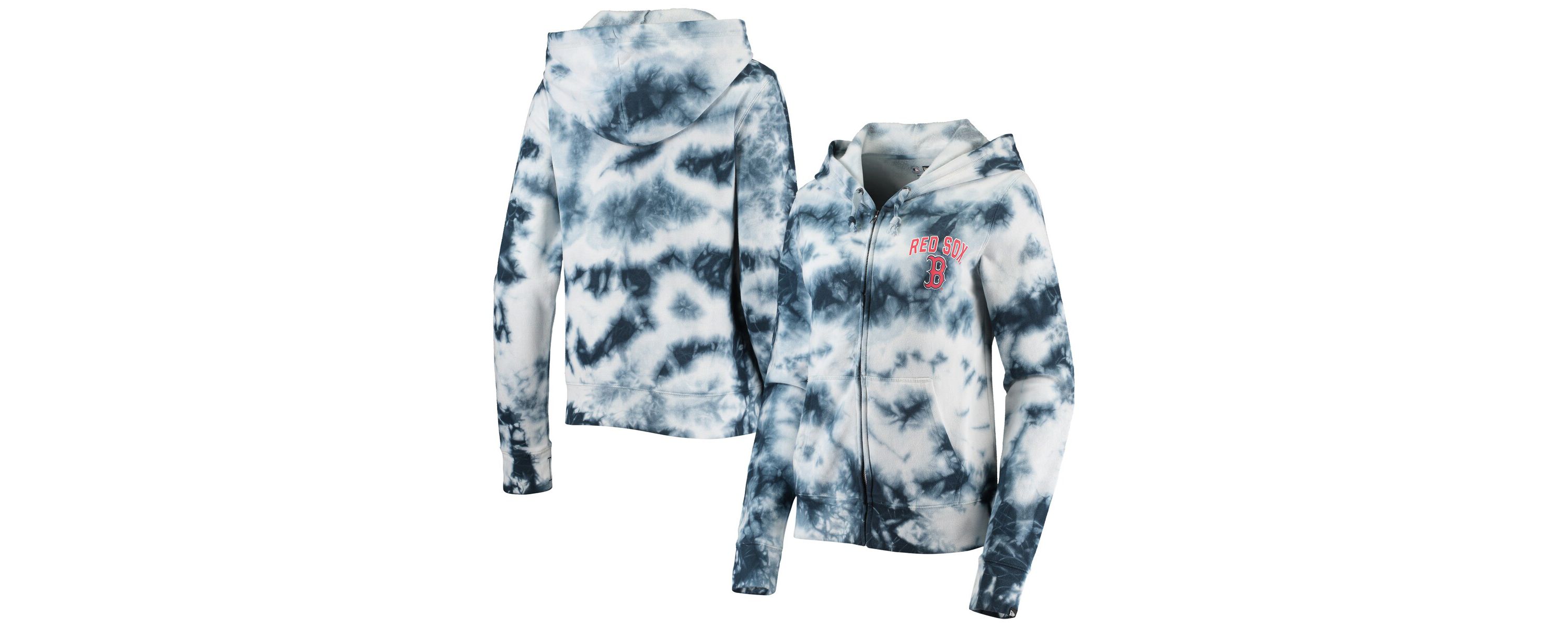 Boston Red Sox MLB Boston Sox Tie-Dye Fleece Full-Zip Hoodie