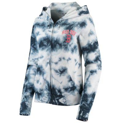 Boston Red Sox MLB Tie-Dye Fleece Full-Zip Hoodie