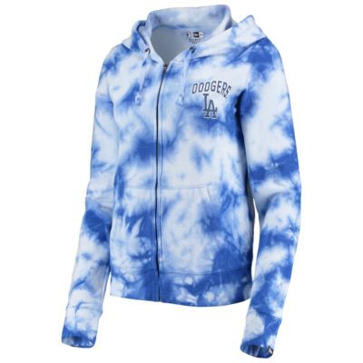 MLB Los Angeles Dodgers Tie-Dye Fleece Full-Zip Hoodie