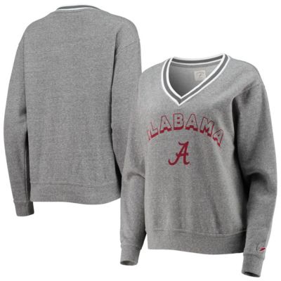 Alabama Crimson Tide NCAA ed Alabama Tide Victory Springs Tri-Blend V-Neck Pullover Sweatshirt