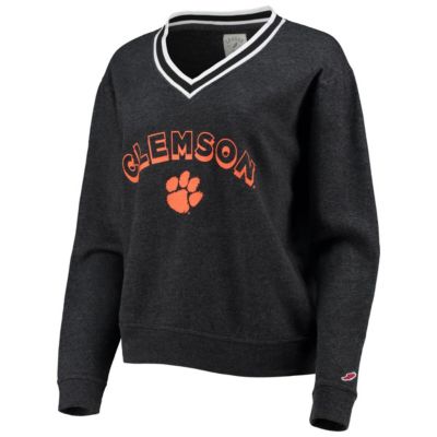 NCAA ed Clemson Tigers Victory Springs Tri-Blend V-Neck Pullover Sweatshirt