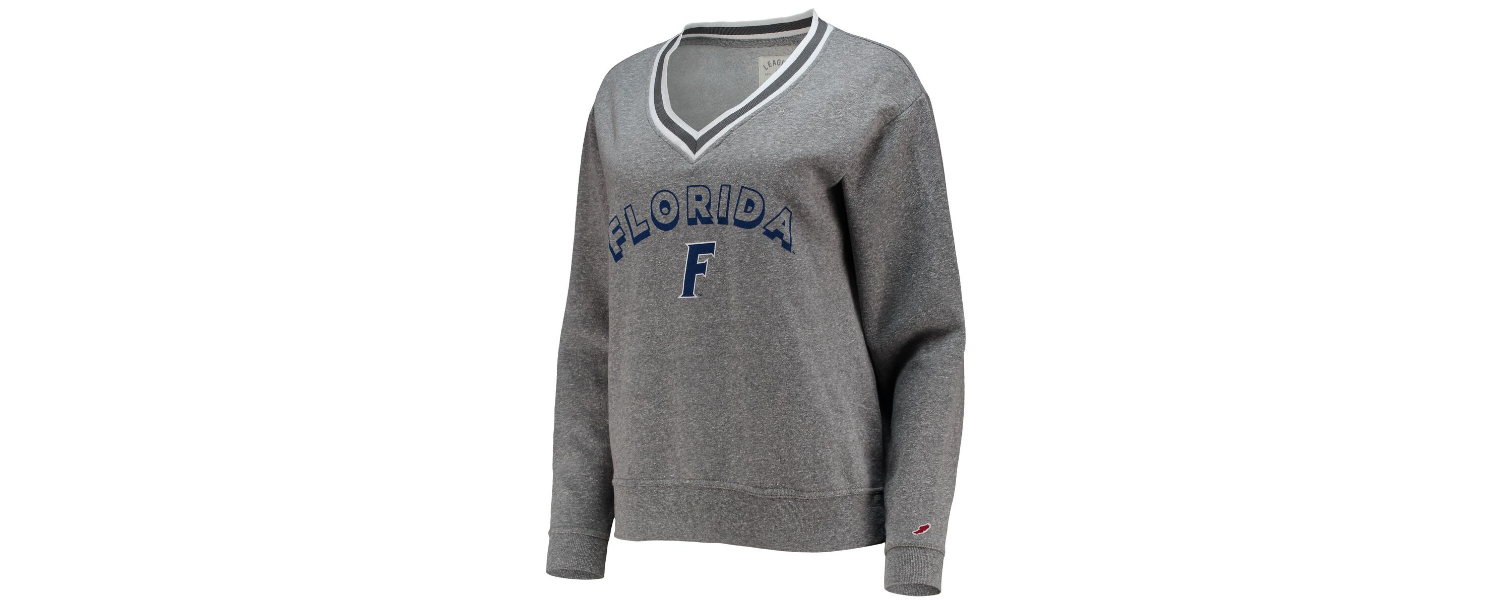 NCAA ed Florida Gators Victory Springs Tri-Blend V-Neck Pullover Sweatshirt