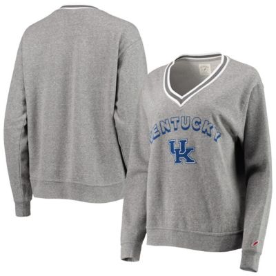 NCAA ed Kentucky Wildcats Victory Springs Tri-Blend V-Neck Pullover Sweatshirt