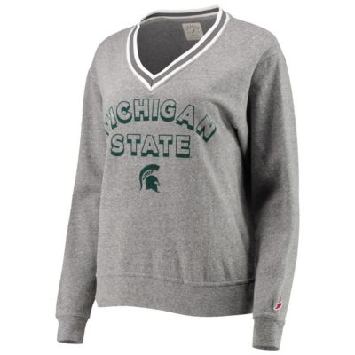 NCAA ed Michigan State Spartans Victory Springs Tri-Blend V-Neck Pullover Sweatshirt