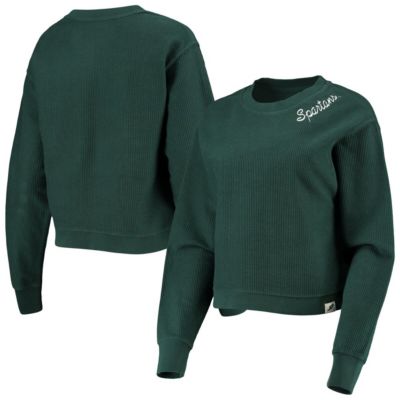 NCAA Michigan State Spartans Corded Timber Cropped Pullover Sweatshirt