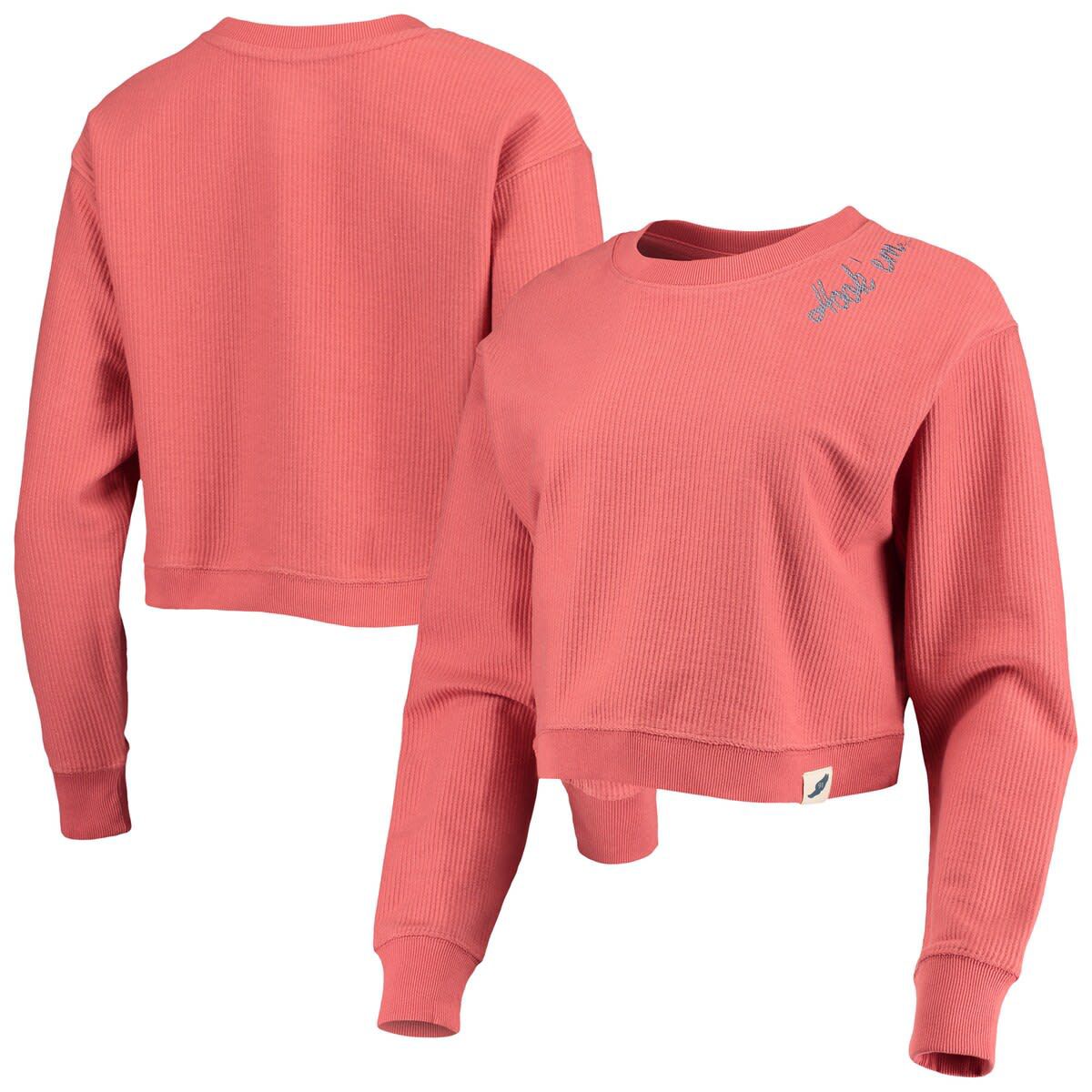 NCAA Texas Texas Longhorns Corded Timber Cropped Pullover Sweatshirt