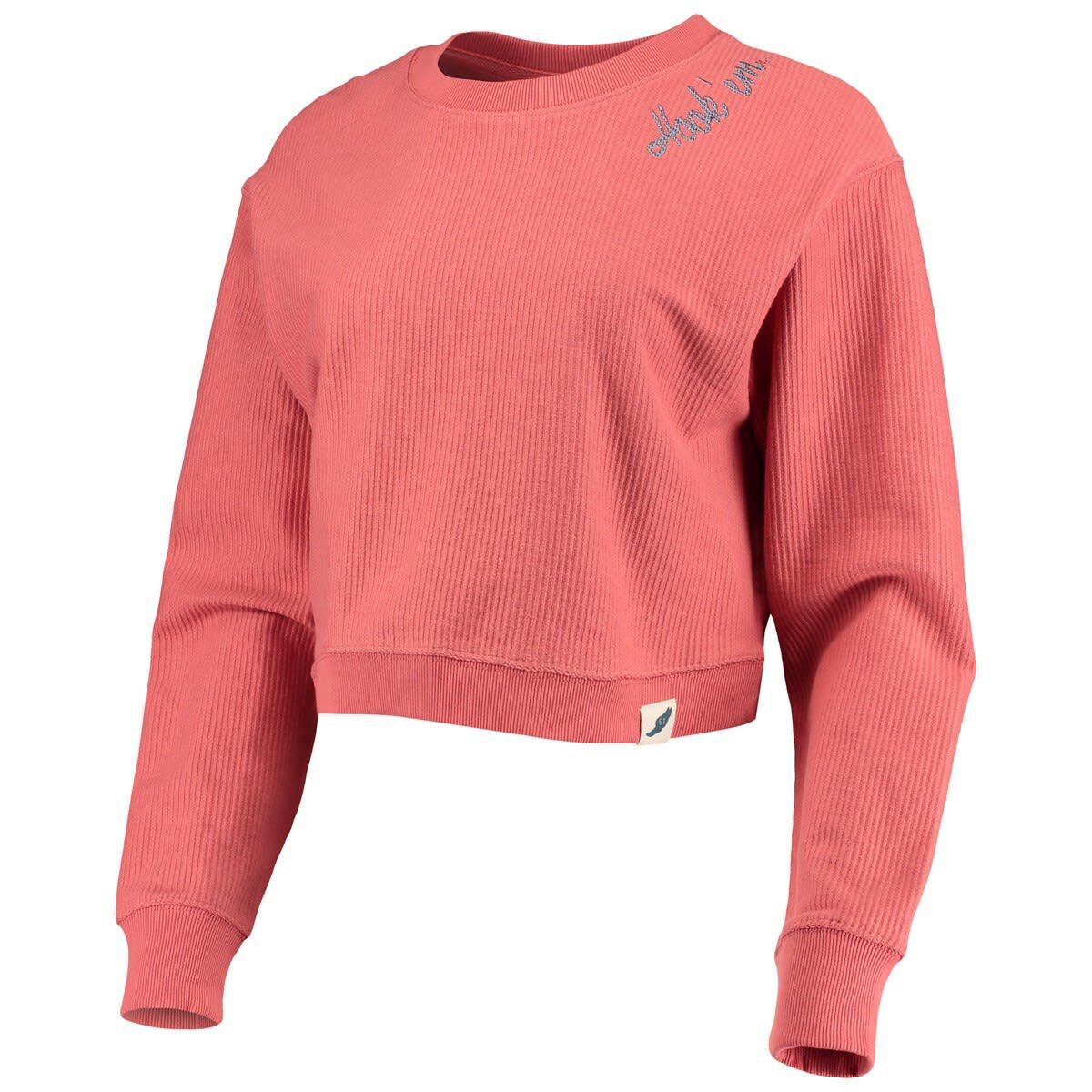 NCAA Texas Texas Longhorns Corded Timber Cropped Pullover Sweatshirt