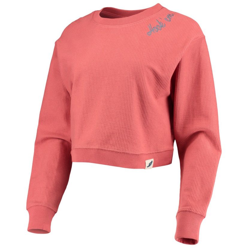 NCAA Texas Texas Longhorns Corded Timber Cropped Pullover Sweatshirt