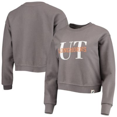 NCAA Texas Longhorns Classic Corded Timber Crop Pullover Sweatshirt