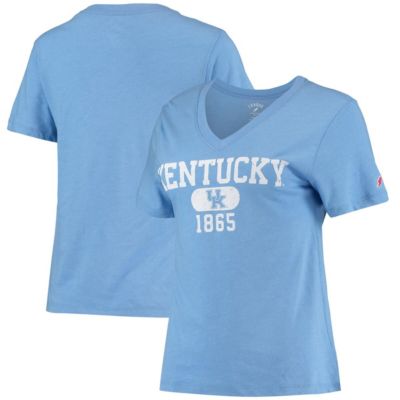 NCAA ed Light Kentucky Wildcats Intramural Boyfriend Tri-Blend V-Neck T-Shirt