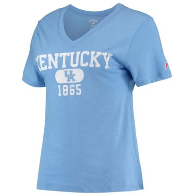 NCAA ed Light Kentucky Wildcats Intramural Boyfriend Tri-Blend V-Neck T-Shirt