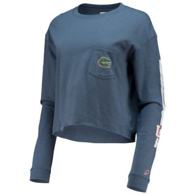 NCAA Florida Gators Clothesline Cotton Midi Crop Long Sleeve T-Shirt