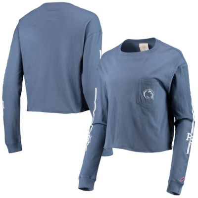 NCAA Penn State Nittany Lions Clothesline Cotton Midi Crop Long Sleeve T-Shirt