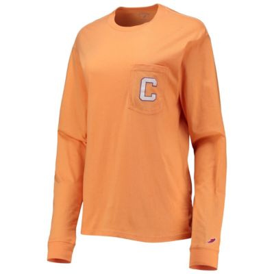 NCAA Clemson Tigers Pocket Oversized Long Sleeve T-Shirt