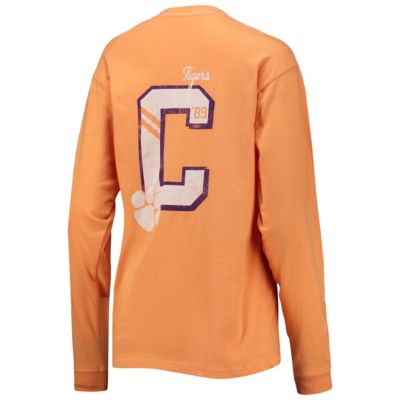 NCAA Clemson Tigers Pocket Oversized Long Sleeve T-Shirt