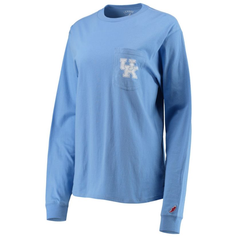 NCAA Kentucky Wildcats Pocket Oversized Long Sleeve T-Shirt