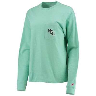 NCAA Michigan State Spartans Pocket Oversized Long Sleeve T-Shirt