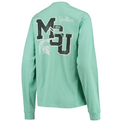 NCAA Michigan State Spartans Pocket Oversized Long Sleeve T-Shirt