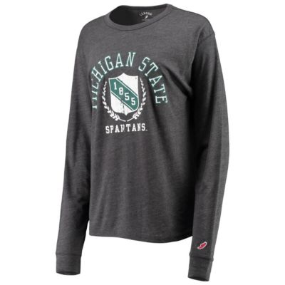 NCAA ed Michigan State Spartans Seal Victory Falls Oversized Tri-Blend Long Sleeve T-Shirt