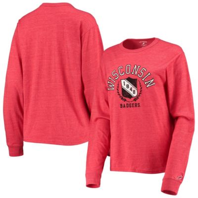 NCAA ed Wisconsin Badgers Seal Victory Falls Oversized Tri-Blend Long Sleeve T-Shirt