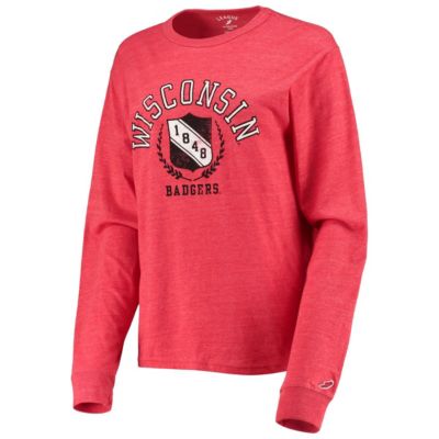 NCAA ed Wisconsin Badgers Seal Victory Falls Oversized Tri-Blend Long Sleeve T-Shirt