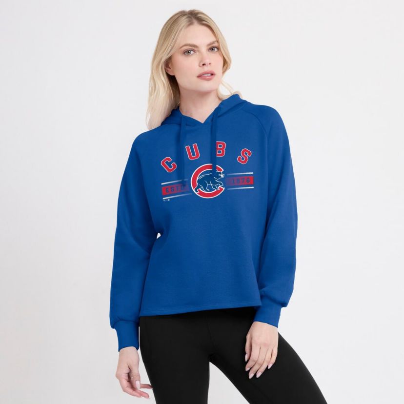 MLB Chicago Cubs Perfect Play Raglan Pullover Hoodie
