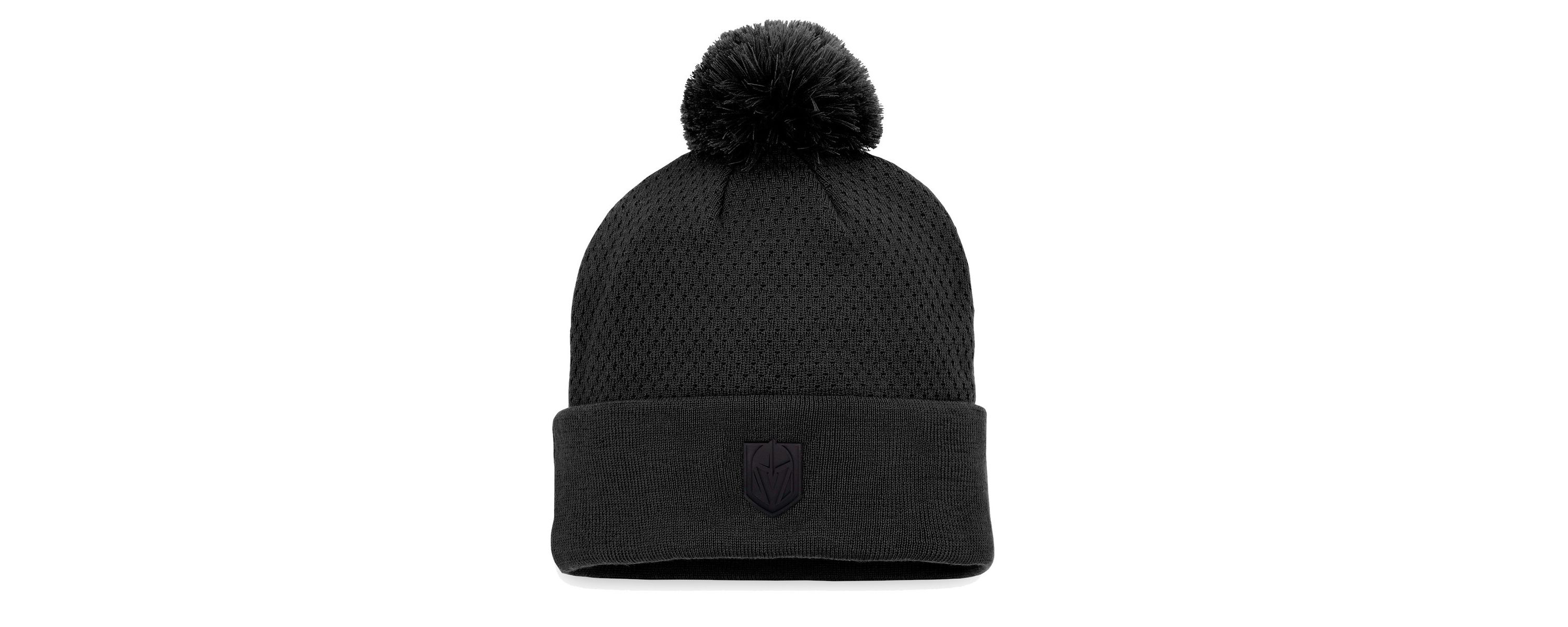 NHL Fanatics Vegas Golden Knights Authentic Pro Road Cuffed Knit Hat with Pom