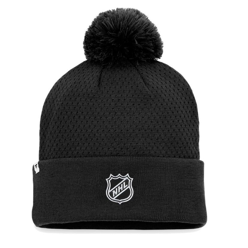 NHL Fanatics Vegas Golden Knights Authentic Pro Road Cuffed Knit Hat with Pom
