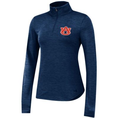 NCAA Under Armour Auburn Tigers Vent Space-Dye Performance Quarter-Zip Jacket