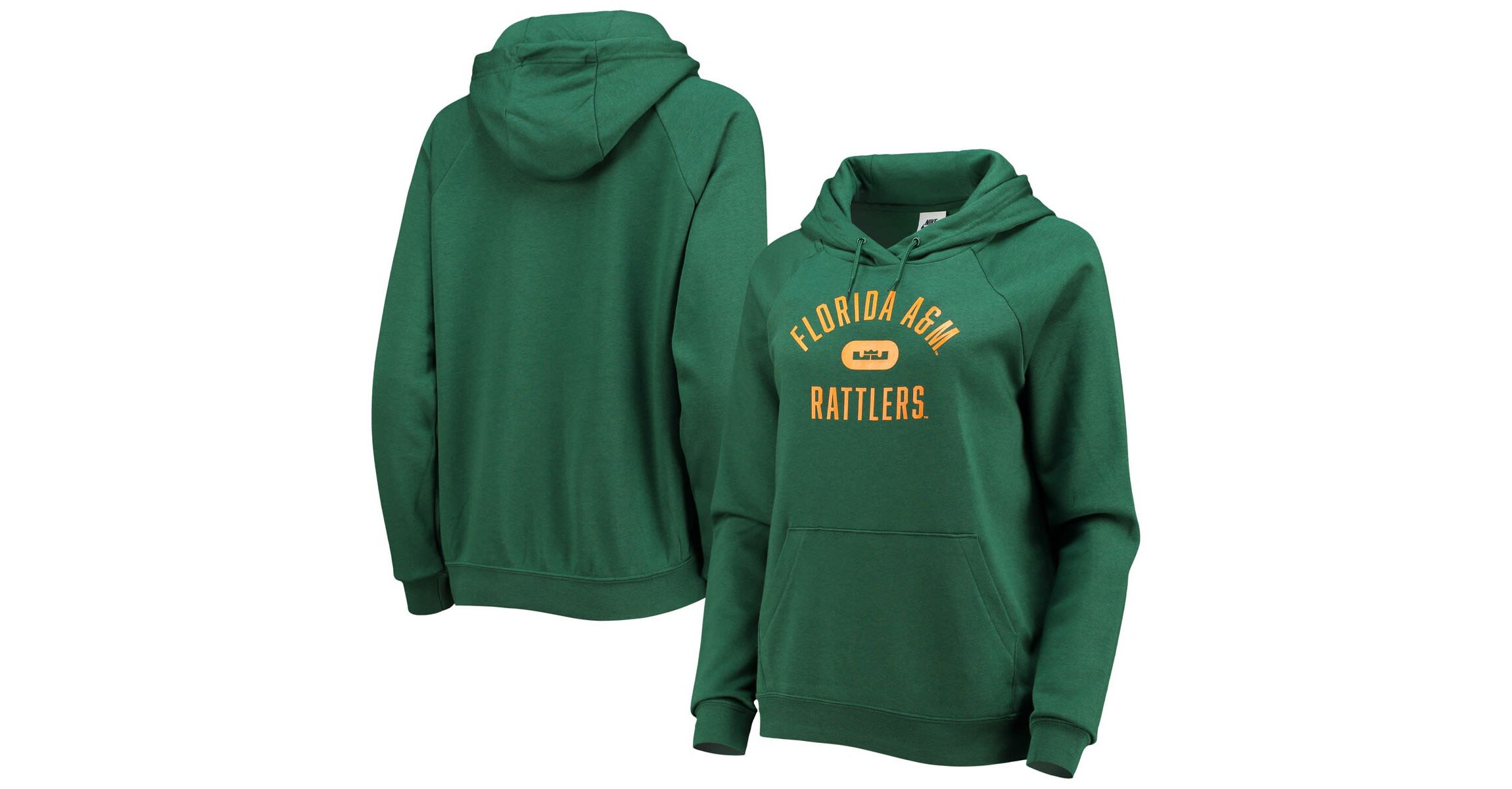 NCAA Florida A&M Rattlers Pillbox Varsity Raglan Pullover Hoodie