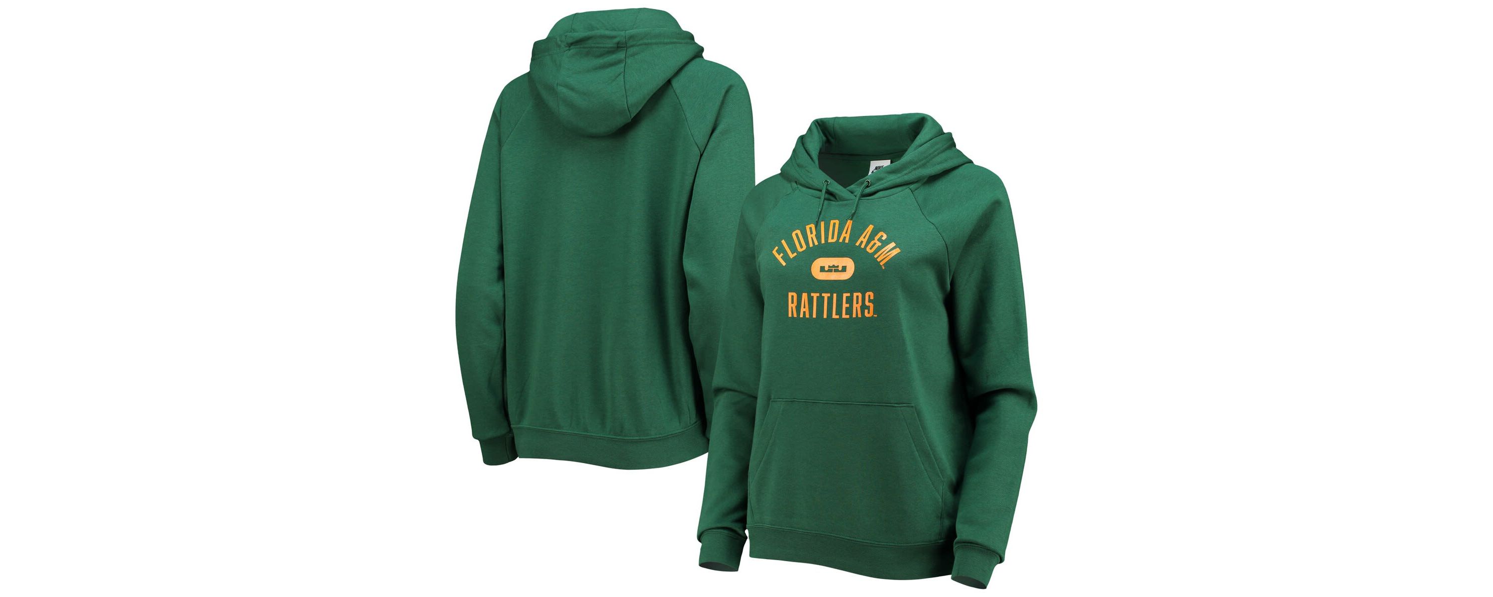 NCAA Florida A&M Rattlers Pillbox Varsity Raglan Pullover Hoodie