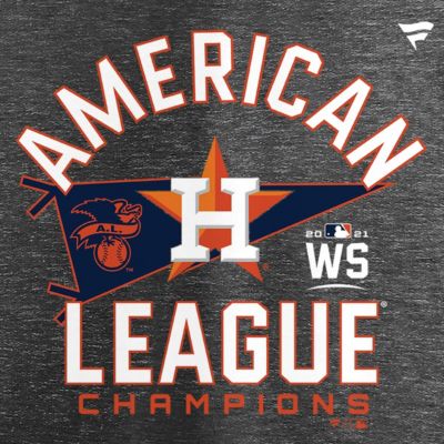 MLB Fanatics ed Houston Astros 2021 American League s Locker Room V-Neck T-Shirt