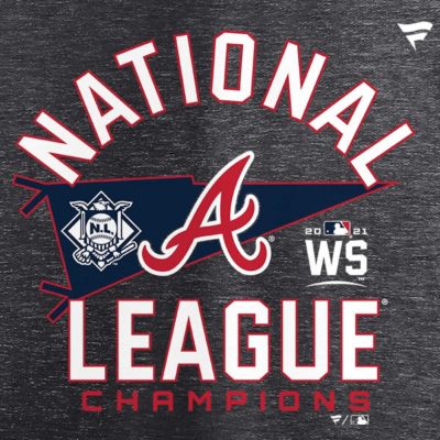 MLB Fanatics ed Atlanta Braves 2021 National League s Locker Room Plus V-Neck T-Shirt