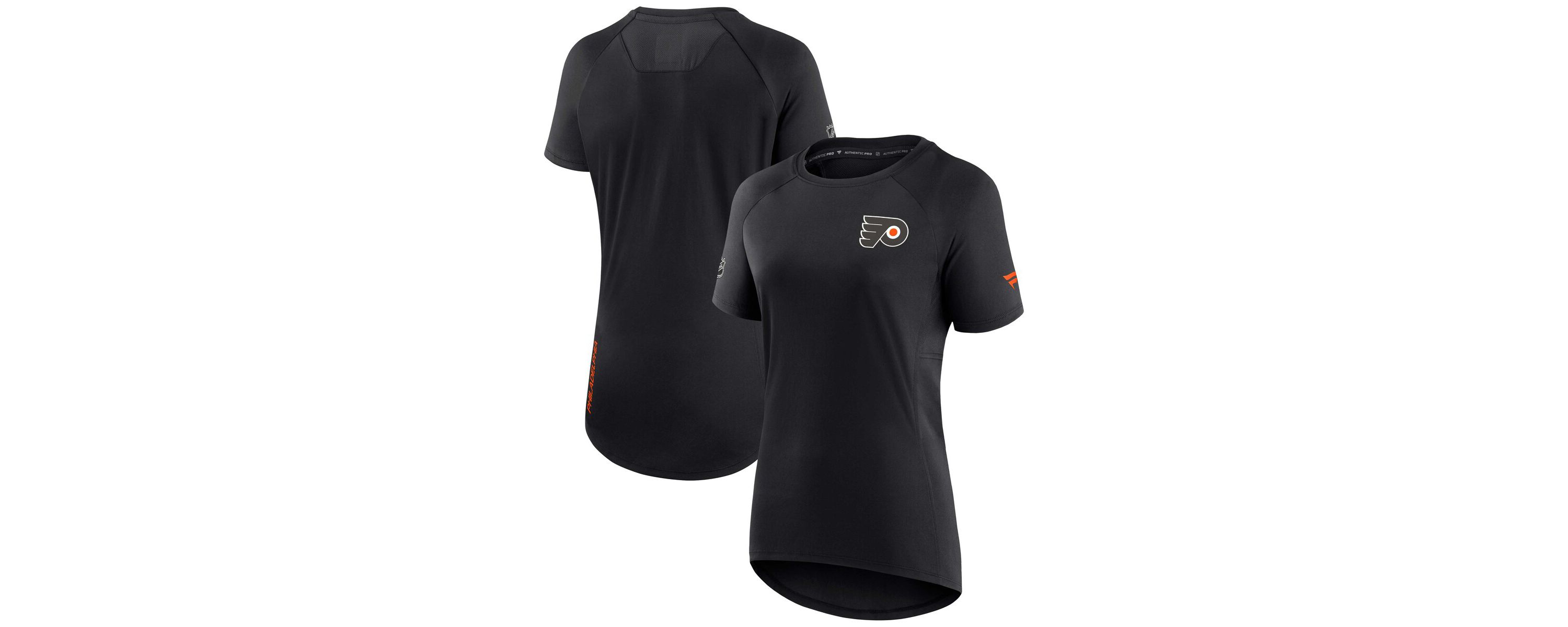 NHL Fanatics Philadelphia Flyers Authentic Pro Rink Raglan Tech T-Shirt