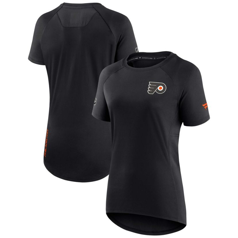 NHL Fanatics Philadelphia Flyers Authentic Pro Rink Raglan Tech T-Shirt