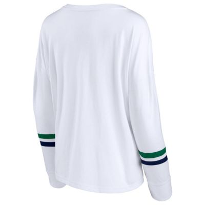 NCAA Fanatics Notre Dame Fighting Irish Retro Power Striped Long Sleeve T-Shirt