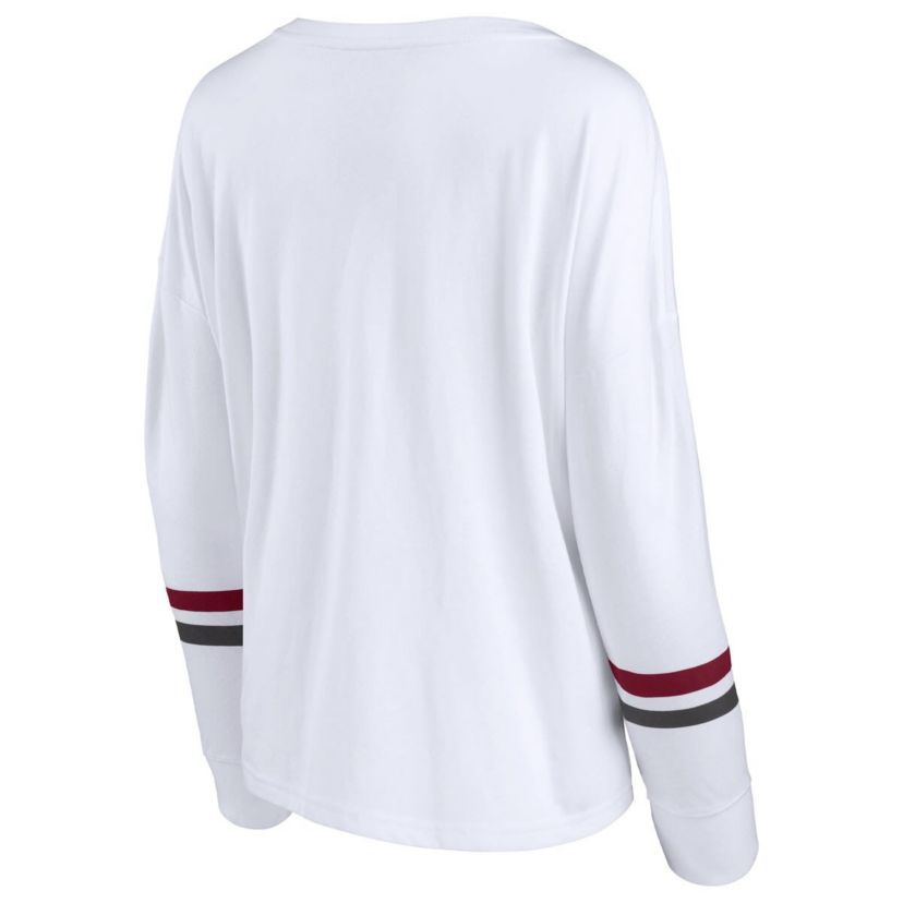 NCAA Fanatics Oklahoma Sooners Retro Power Striped Long Sleeve T-Shirt