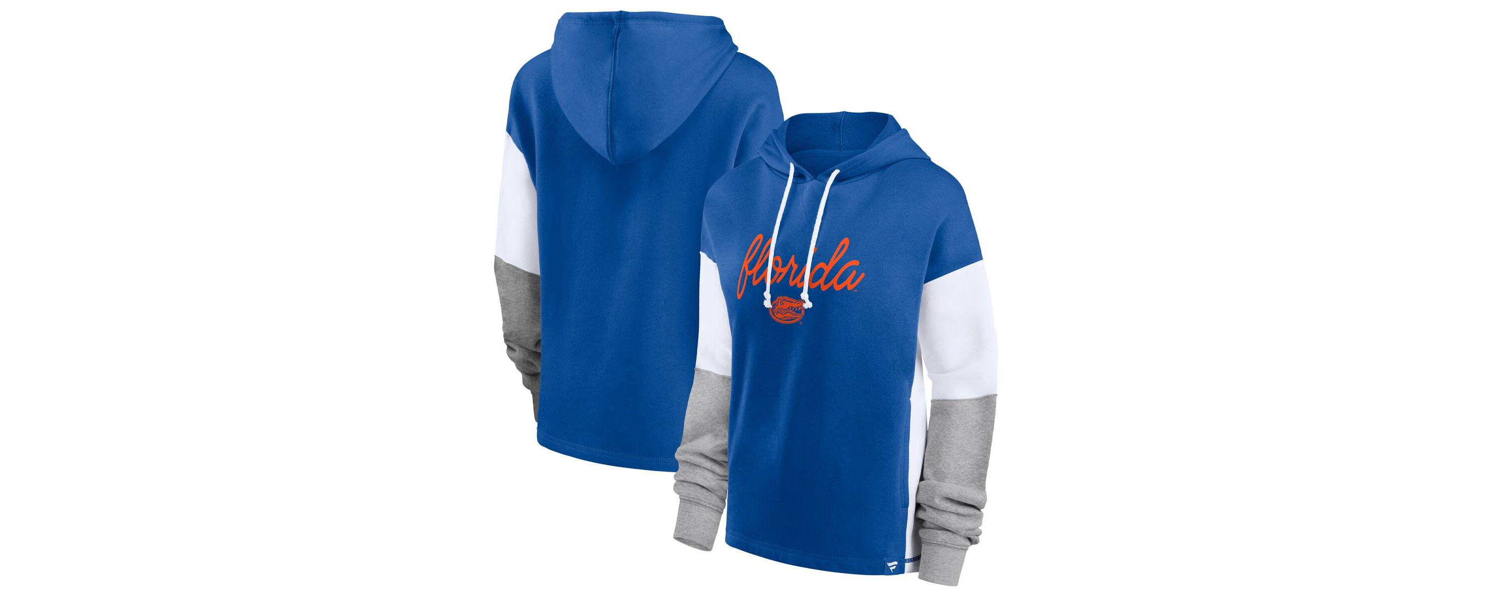 NCAA Fanatics Florida Gators Play It Safe Colorblock Pullover Hoodie