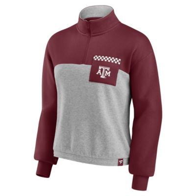 NCAA Fanatics ed Texas A&M Aggies Sideline to Colorblock Quarter-Zip Jacket