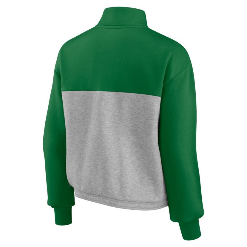 NCAA Fanatics ed Oregon Ducks Sideline to Sideline Colorblock Quarter-Zip Jacket