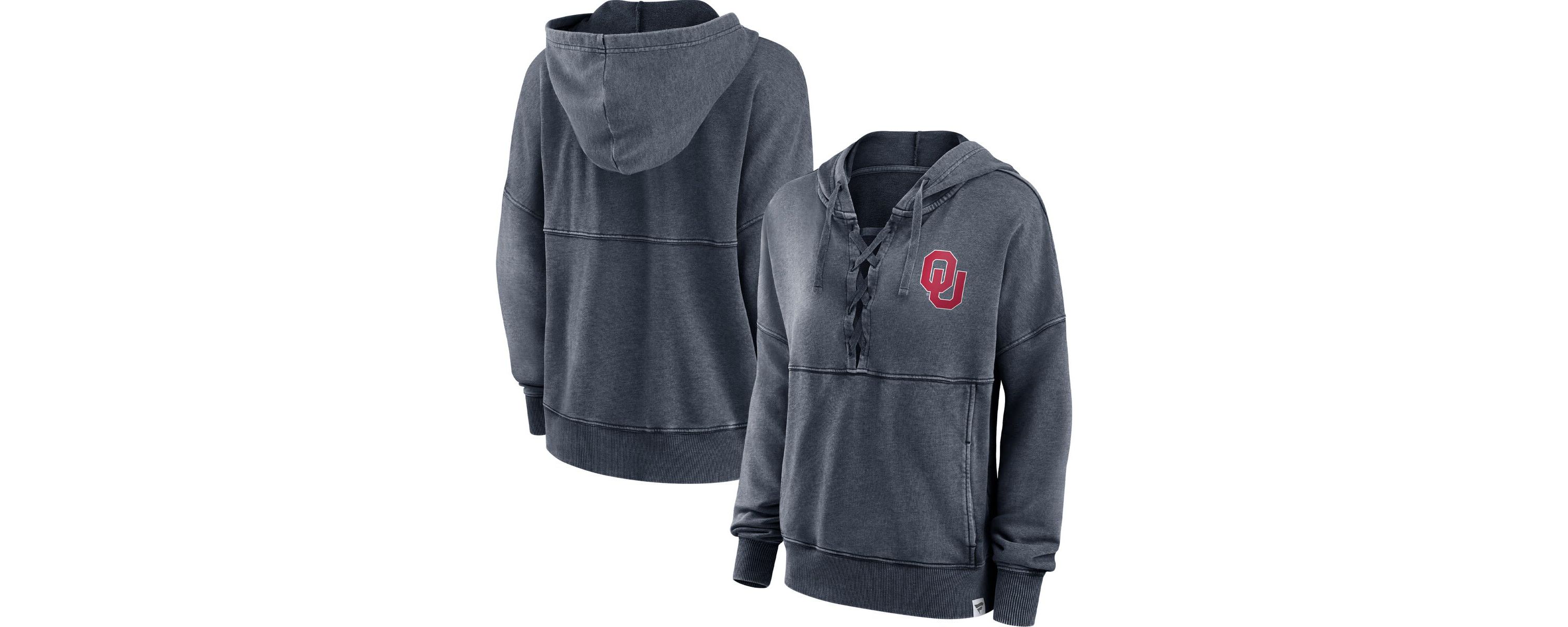 NCAA Fanatics ed Oklahoma Sooners Overall Speed Lace-Up Pullover Hoodie